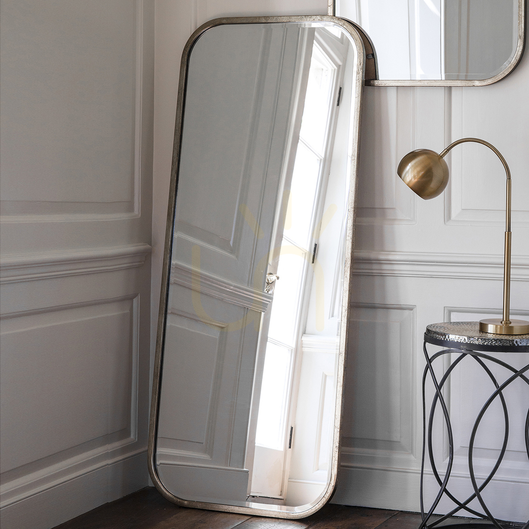 View Full Length Mirror Gallery Direct Logan Leaner Distressed Champagne 156.5x65.5cm Full Length Mirror Gallery Direct Logan Leaner Distressed Champagne 156.5x65.5cm