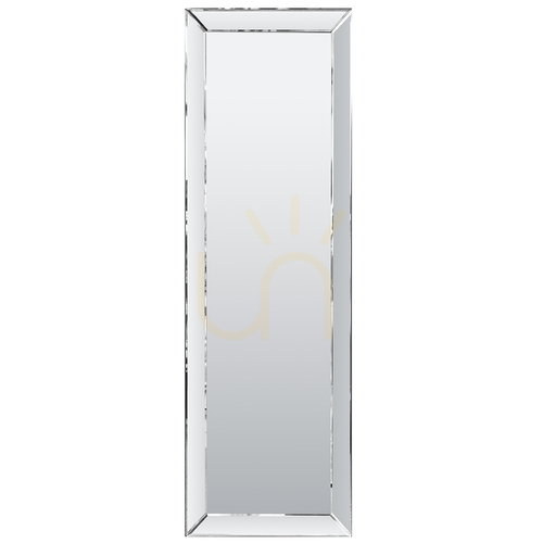 Check Mirror Gallery Direct Luna Silver Bevelled Wall Mirror 51x142.5cm