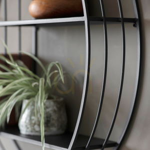 Wall Shelf Gallery Direct Markham Black Metal 74x74cm 2 Wall Shelf Gallery Direct Markham Black Metal 74x74cm small 2