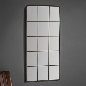 Mirror Gallery Direct Rochester Black Metal 127x61cm 5055299484241 1 Mirror Gallery Direct Rochester Black Metal 127x61cm 5055299484241 small 1