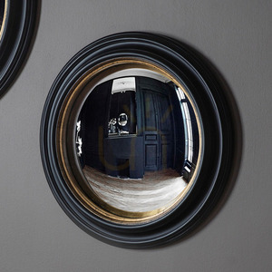 Mirror Gallery Direct Rockbourne Convex Black Gold 50x50 cm small 1