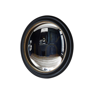 Mirror Gallery Direct Rockbourne Convex Black Gold 50x50 cm small 0