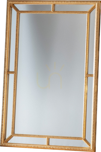Check Rectangular Mirror Gallery Direct Sinatra Gold 121x80cm