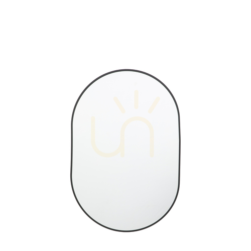 Check Gallery Direct Yardley Black Wall Mirror 50 × 75 cm