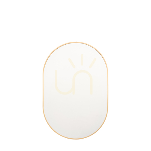 Check Mirror Gallery Direct Yardley Gold Aluminium Frame 75x50cm 5059413960031