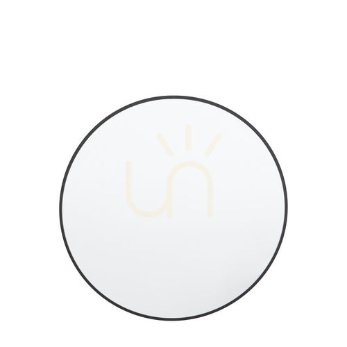 Check Round Mirror Gallery Direct Yardley Black 60cm