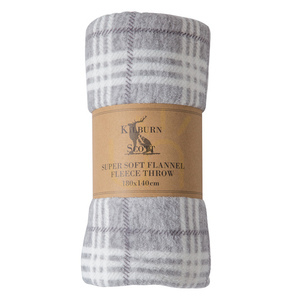 Fleece Throw Gallery Direct Checkmate Silver Checked Flannel 140x180cm 0 Fleece Throw Gallery Direct Checkmate Silver Checked Flannel 140x180cm small 0