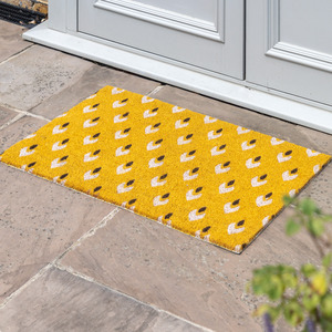 Coir Doormat Gallery Direct Ikat Ochre 60x90cm small 1