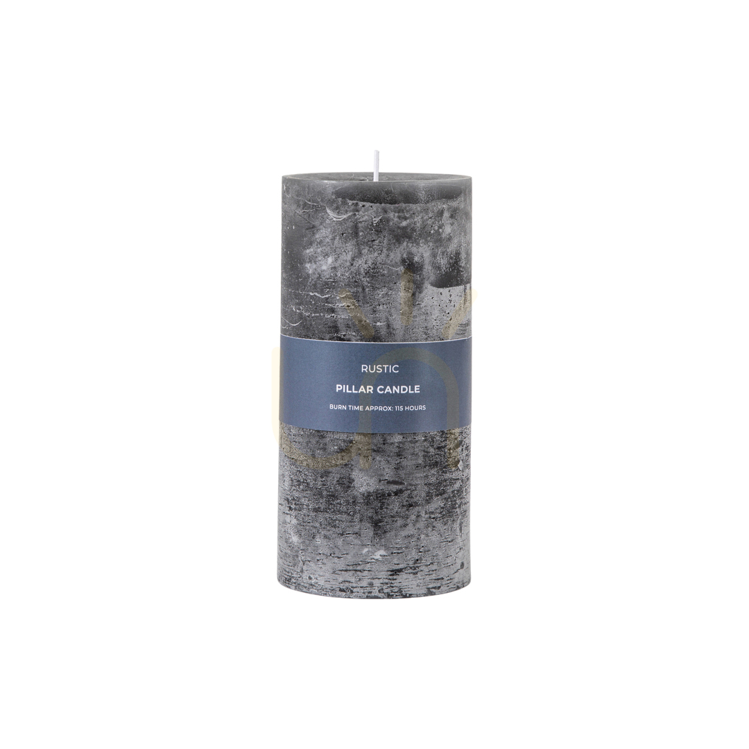 Check Pillar Candle Gallery Direct Rustic Slate Paraffin Wax 90x90x185mm 5059413757020 Pillar Candle Gallery Direct Rustic Slate Paraffin Wax 90x90x185mm 5059413757020
