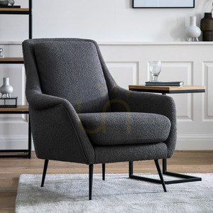 Armchair Gallery Direct Brompton Dark Grey Linen Metal Legs 5059413688096 small 1