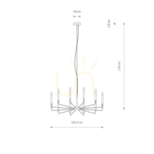 ORTO XII B 11464 Nowodvorski pendant lamp small 1