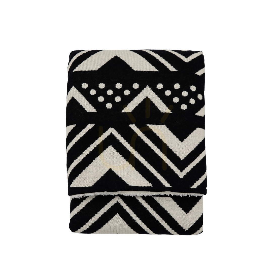 Check Throw Blanket Gallery Direct Houndslow Knit Sherpa Black Cream 130x170cm Throw Blanket Gallery Direct Houndslow Knit Sherpa Black Cream 130x170cm