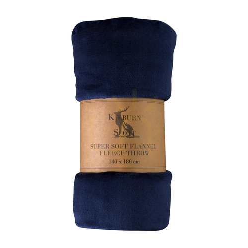 Check Flannel Fleece Throw Gallery Direct Ink 140x180cm Polyester