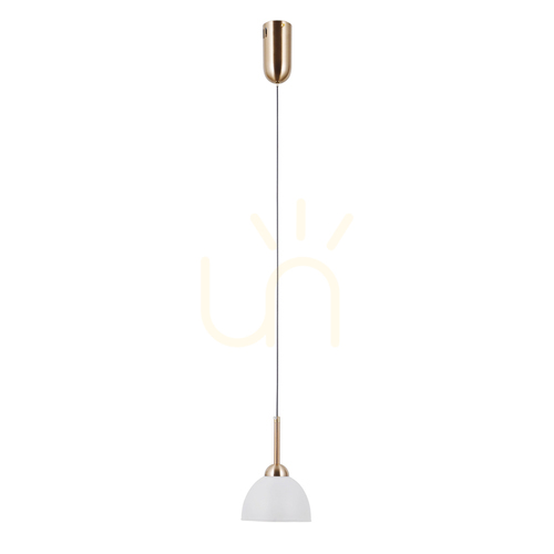 Check Pendant Light Italux Montiela LED Gold Satin Glass 13.5 cm PND-34374-1-HBR