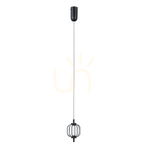 Check Italux Pedro Black Matt LED Pendant Lamp 4W 3000K PND-34405-1-BK