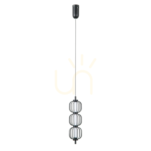 Check Italux Black LED 3-Light Pendant Lamp PND-34405-3V-BK