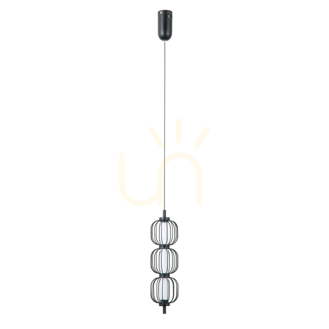 Italux Black LED 3-Light Pendant Lamp PND-34405-3V-BK