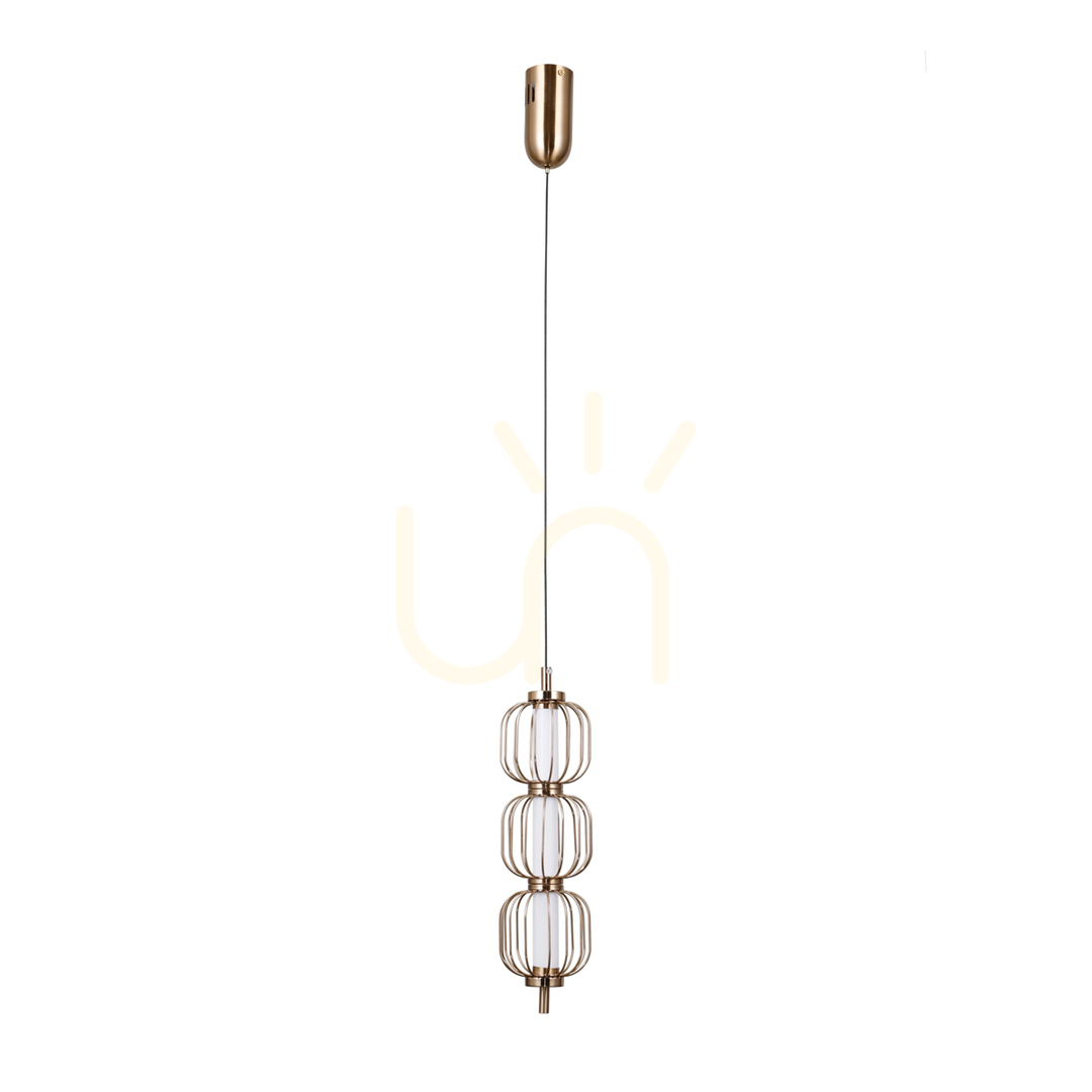 Pendant Light Italux Pedro LED Gold 3-Light 3000K PND-34405-3V-HBR