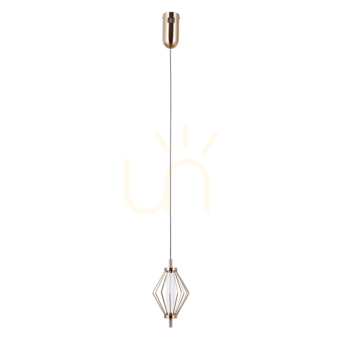 Check Italux Sevil LED Pendant Light Gold 12.5 cm PND-34403-1-HBR