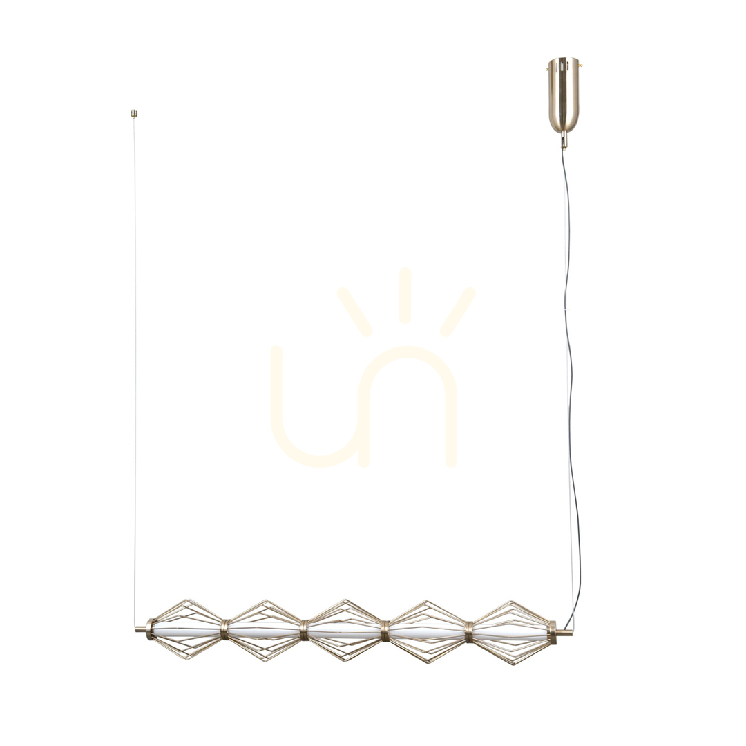 Italux Sevil LED Pendant Light Gold 5x 3000K 25W 89 cm PND-34403-5-HBR