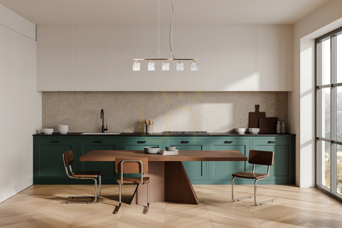 Check Pendant Light Italux SIMONA PND-40814-5-HBR Gold 5xE14 Crystal Glass 85 cm