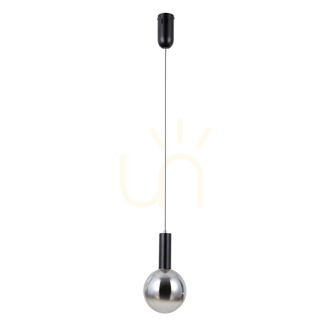 Pendant Light Italux Strela LED Black Glass 15 cm PND-34378-1S-BK