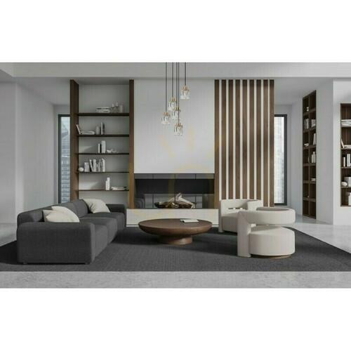 Check Italux Torno black and gold 5-light pendant lamp clear glass E14 PND-40813-5R-BK-HBR