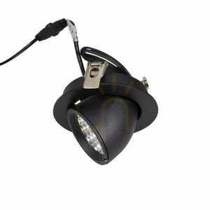 Recessed luminaire Max Light Rubio H0133 black LED 10W 3000K 9 cm small 5