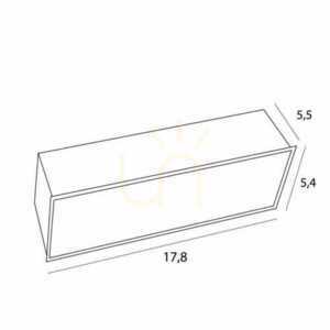 Recessed luminaire Max Light Modular H180.03 white aluminum 17.8 cm small 3
