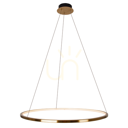 Check Pendant Light Max Light Queen P0494 70 cm Brushed Gold LED 3000K