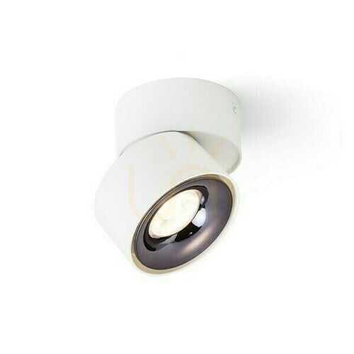 Check Downlight Albano Surface-mounted White Black Chrome 230 V Led 5 W 3000 K
