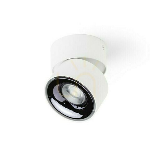 Check Downlight Albano Surface-mounted White Black Chrome 230 V Led 5 W 3000 K
