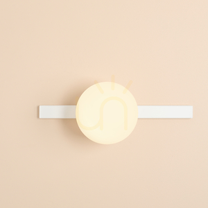 Aldex Garda White 1099C wall light, white metal and glass small 1