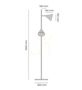 Aldex Form 2 Mustard Yellow Metal Floor Lamp 1108A14_2 small 1