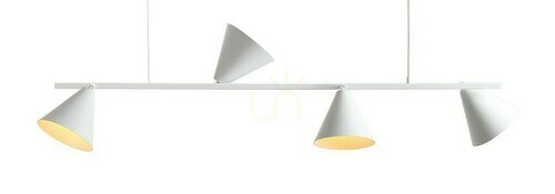 Check Aldex Form 4 White Metal Pendant Lamp 4-Light 1108L