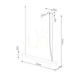 JORUN 120 pendant lamp white LED 3000K small 7