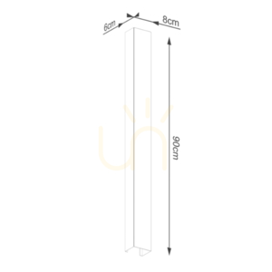 Wall lamp FREYA 90 black small 6