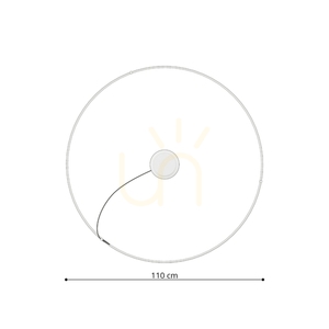 RIO 110 beige LED chandelier 4000K small 9