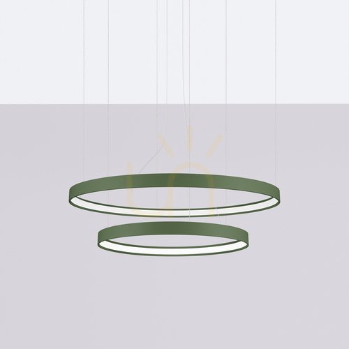 Check RIO 2 55/78 green olive LED 3000K chandelier