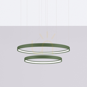 RIO 2 55/78 green olive LED 3000K chandelier small 1
