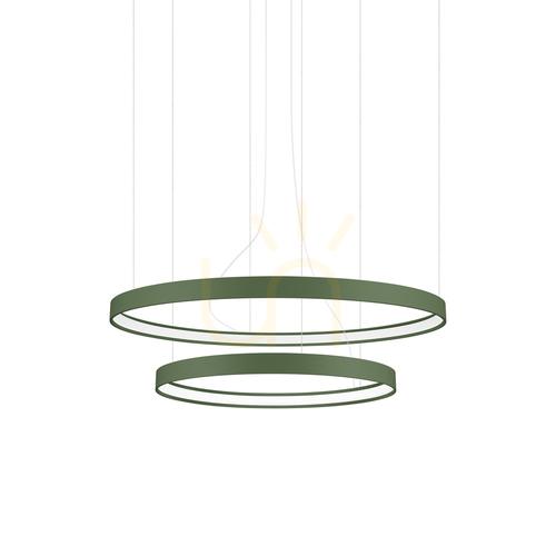 Check RIO 2 55/78 green olive LED 3000K chandelier