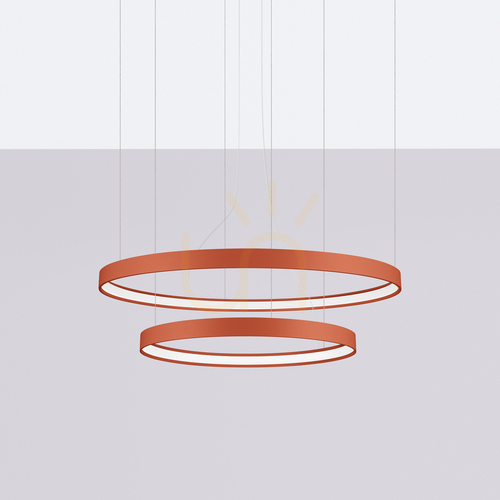 Check RIO 2 55/78 ochre red LED 3000K chandelier