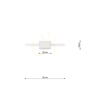RIO 78 ochre red LED 3000K pendant lamp small 9