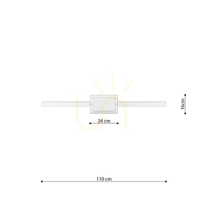 RIO 110 ochre red LED 3000K pendant lamp small 9