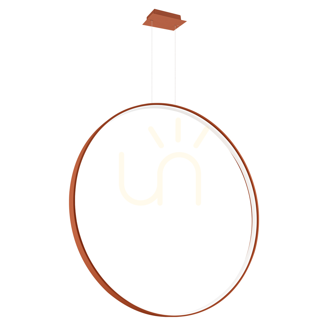 RIO 110 ochre red LED 4000K pendant lamp