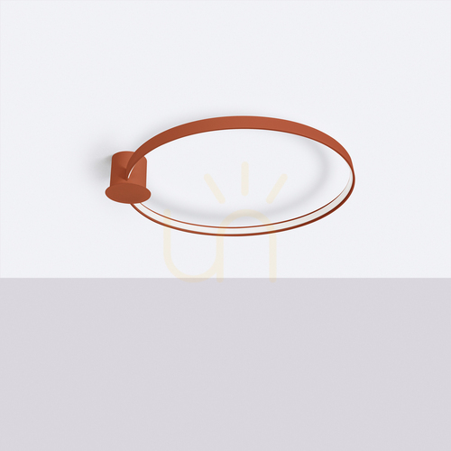 Check Plafond RIO 78 ochre red LED 3000K