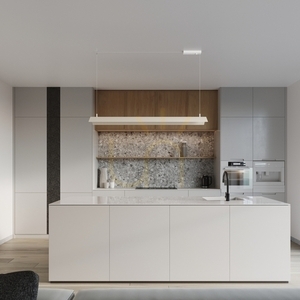 THORO ELVA white LED pendant light 3000 K 150 cm small 11