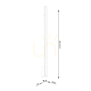 LAGOM 90 wall lamp white LED 3000K small 7