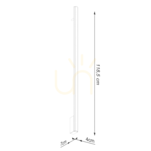 Wall lamp LAGOM 120 black LED 3000K small 9