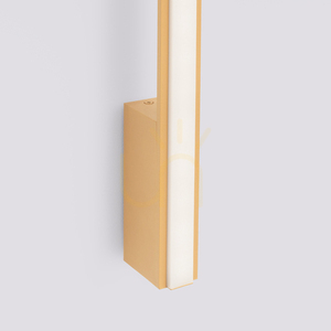 LAGOM 90 gold LED wall lamp 3000K small 4